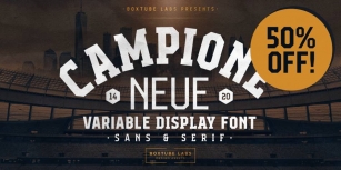 Campione Neue Font Download
