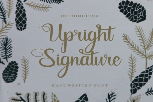 Upright Signature Font Download