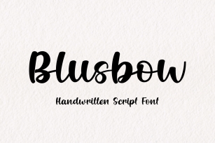 Blusbow Font Download