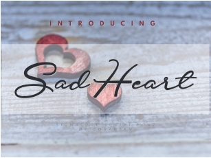 Sad Heart Font Download