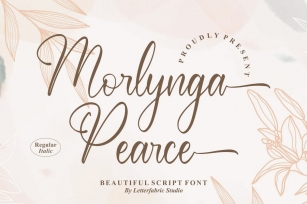 Morlynga Pearce Beautiful Script Font LS Font Download