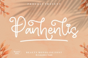 Panhenlis Beauty Monoline Font LS Font Download