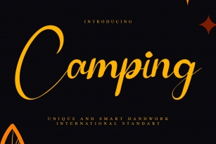 Camping Calligraphy Font Download