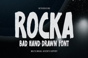 ROCKA - Bad Hand Drawn Font Font Download