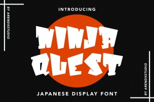Ninja Quest - Japanese Display Font Font Download