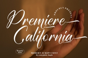 Premiere California Modern Script Font LS Font Download