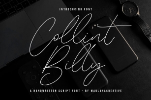 Collint Billy Signature Script Font Font Download