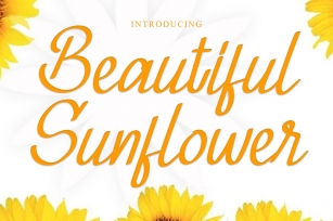 Beautiful Sunflower Font Download