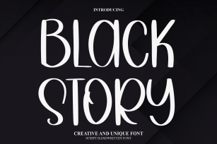Black Story Font Download