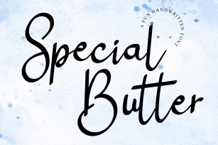Special Butter Font Download