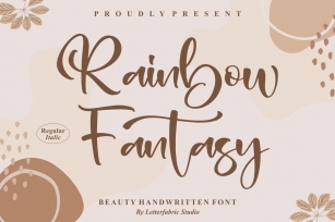 Rainbow Fantasy Handwritten Font LS Font Download