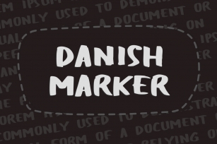 Danish Marker Font Download