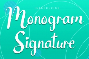 Monogram Signature Font Download