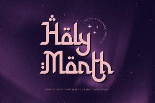 Holy Month - Arabic Display Font Font Download