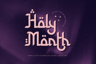 Holy Month Font Download