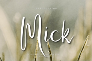 Mick Font Download