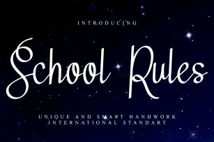 School Rules Font Download