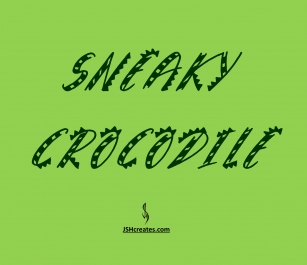 Sneaky Crocodile Font Download