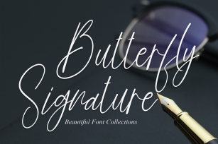 Butterfly Signature Font Download