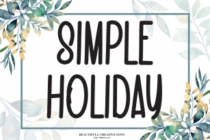 Simple Holiday Font Download