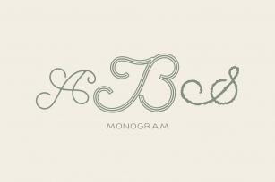 ABS Monogram Font Download
