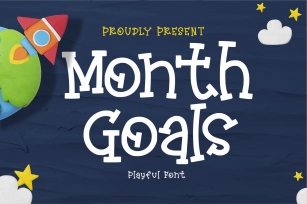 Monthly Goals A Playful Font Download