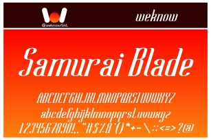 Samurai Blade Font Download