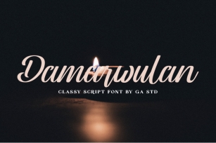 Damarwulan - Classy Script Font Font Download