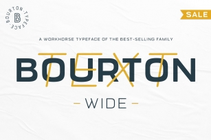 60% OFF Bourton Text Wide Font Download