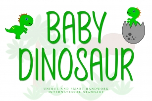 Baby Dinosaur Font Download