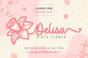 Delisa Birth Flower Duo Font Download