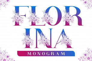 Florina Monogram Font Download