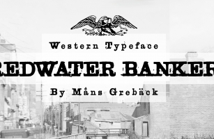 Redwater Banker – Wild West Typeface Font Download