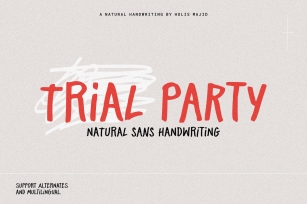 Trial Party Handwriting Font Download