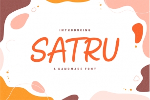 Satru Handmade Playful Display Font Font Download