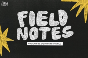 Field Notes Title (PSD) Font Download