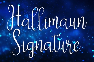 Hallimaun Signature Font Download