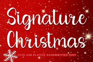Signature Christmas Font Download