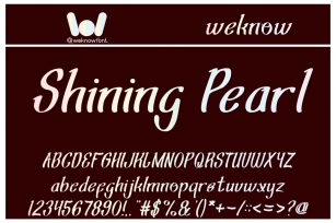Shining Pearl Font Download