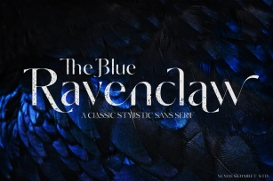 The Blue Ravenclaw Font Download