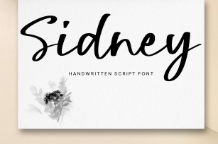Sidney handwritten script Font Download