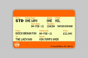 Spotted Rail Ticket Font Download