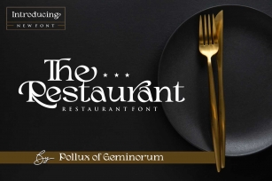 The Restaurant Font Download