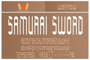 Samurai Sword Font Download
