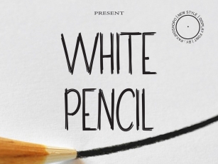White Pencil Font Download