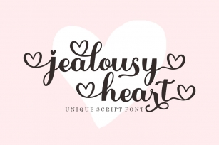 Jealousy Heart Script Font Download