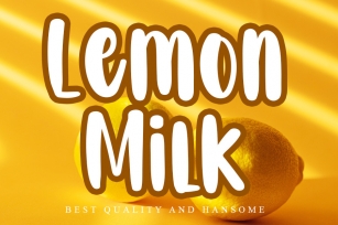 Lemon Milk Font Download