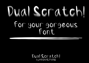 Dual Scratch Font Download