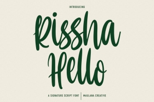 Hello Rissha Handwritten Script Font Font Download