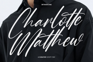 Charlotte Matthew Signature Script Font Download